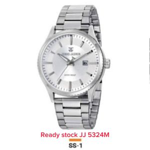 Jam Tangan Pria Jonas Jasmin 5324M Tali Rantai Tanggal Aktif Original