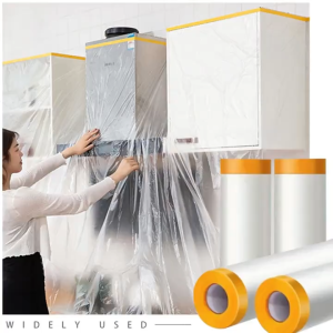 Plastic Waterproof Dust Cover Disposable Furniture Dustproof Film Bed Sofa Masking Cover