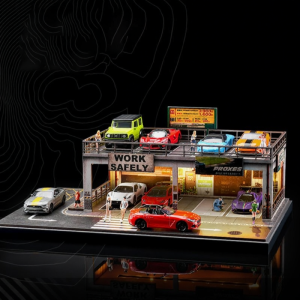Mini Car Parking Garage Model Display Box for Alloy Models