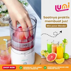LUMI Blender Mini Juicer Portable USB Alat Penghalus dan Peras Buah Otomatis Multifungsi Automatic Blander Jus Tanpa Ampas