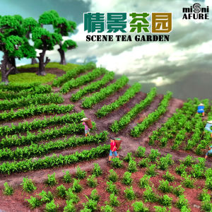 times Scene Countryside Tea Garden Landscape Sand Table Model Building Scenario Model Making DIY Handcraft Agricultural Tools