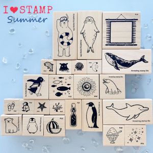 KODOMO NO KAO | Summer Wooden Stamp
