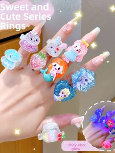 ENEN | Elsa Princess Glow Light Kids Ring