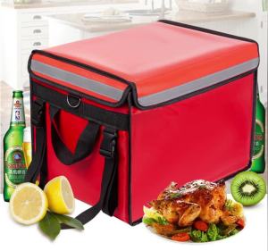 32L Extra Large Cooler Bag for Car Thermal Insulation Ice Pack for Lunch Pizza Fresh Food Delivery Container Picnic Bag
