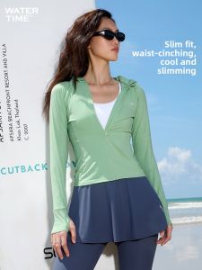 WATERTIME | Sun Protection Separable Sleeve Three-Piece Set Swimwear