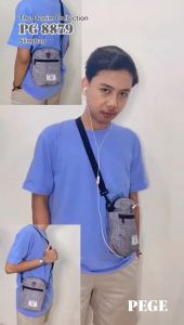 Tas Slempang Slingbag Bahu Pria Kkeinian Motif Urban Denim Kasual - PG 8879