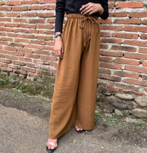 Celana Kulot Crinkle Airflow Premium Tali Terbaru