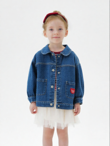 Marc&Janie | Bear Print Soft Denim Jacket
