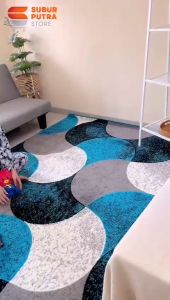 Karpet Permadani Moderno 115x155 cm – Varian Motif B Minimalis Collection | Anti Slip