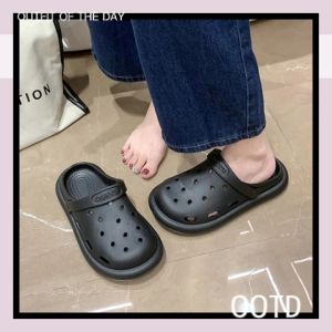 Lishops เข้าใหม่ รองเท้าแตะหัวโตแฟชั่นทรงใหม่ไม่สูงแต่พื้นกว้าง วัสดุยางนิ่มใส่สบายเท้า ใส่ง่ายใส่ได้ทุกโอกาสสั่งได้เลย