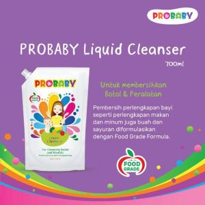 Probaby Liquid Powder Cleanser - Pro Baby Serbuk BubukCairan Sabun Cuci Botol Pembersih Perlengkapan Anak Bayi Food-grade Food Grade 750ml 450ml 150ml Huki Baby