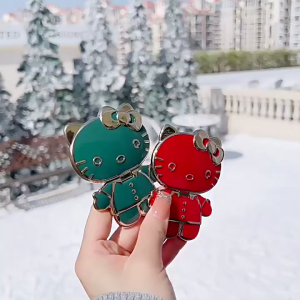 3 cái đầu Mèo hoạt hình giá đỡ điện thoại giá trị cao Kawaii 360 ° xoay Giá để điện thoại điều chỉnh giá để bàn cho phụ nữ bàn làm việc Quà Tặng