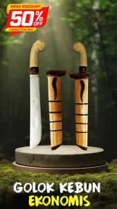 Jawara Pisau | Golok Kebun Ekonomis Baja Per Sepuh Multifungsi khas Ciwidey