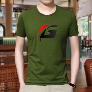 Kaos distro pria motif huruf G kaos oblong dewasa pria wanita kaos lengan pendek