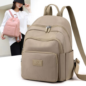 【Colorful Fox】กระเป๋าเป้ผ้าไนลอนความจุขนาดใหญ่สำหรับผู้หญิงกระเป๋าเป้สะพายหลังกันน้ำน้ำหนักเบา