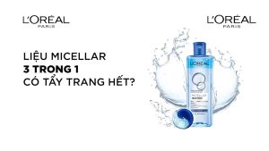 Nước tẩy trang làm sạch sâu LOreal Micellar Water 3-in-1 Deep Cleansing Even For Sensitive Skin 400ml