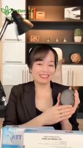 Cặp Đá Bazan Chườm Gan Tự Nhiên Nguyên Khối TTA (Combo 1 Cặp Đá 1100g + Khăn Chườm + Găng Tay)