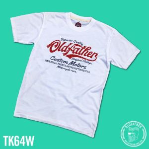 เสื้อยืดคอกลมแขนสั้น ผ้าTK พิมพ์ระบบ Sublimation นุ่ม สวมใส่ สบาย ระบายอากาศไม่ร้อน ( รหัสสินค้า TK 64 )