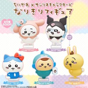 Chiikawa Sanrio Collaborative Blind Box Figure Kawaii Uzaki Fish Komuro Melody Collectible Bear Self-Mocking Display Piece
