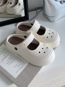 Womens Summer EVA Soft Bottom Anti-Slip Two-Way Wear Nurse Shoes Comfortable Casual Outdoor Mary Janes Clog Sandals