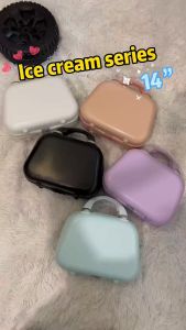 กระเป๋าเดินทาง 14 นิ้ว รุ่นซิป วัสดุABS+PC แข็งแรง ทนทาน