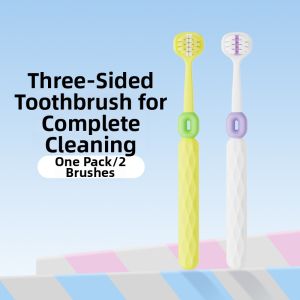 SHOOGE | 3-Sided Design Soft Bristle Toothbrush