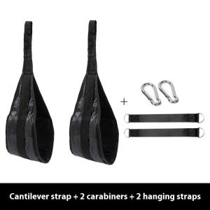 New 1Pair Heavy Duty Rip-Resistant AB Sling Straps Suspension Fitness Pull Up Bar Hanging Leg Raiser Gym Home Fitness Equipment