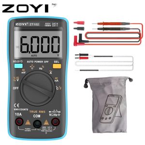 ZOYI 102 มัลติมิเตอร์ 6000 นับ Backlight AC/DC แอมป์มิเตอร์โวลต์มิเตอร์ Ohm ความถี่ไดโอดอุณหภูมิ RM101