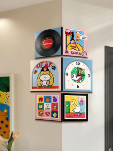 RUIDEDAN | Decorative Dual-Sided Corner Wall Clock