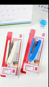 เครื่องเย็บกระดาษ +ลวดเย็บ เบอร์ 10 เย็บได้ 15 หน้า Deli รุ่น 0282