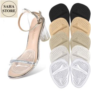Cặp miếng đệm nửa bàn chân trước SAHA927 chống trơn trượt giảm đau cho guốc giày dép nữ cao gót