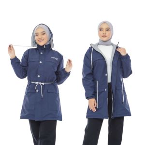 (ORI) Jaket Wanita Kekinian Adeeva Series Hijabers Bisa Di Pakai Bolak-balik Bahan Halus Dan Adem