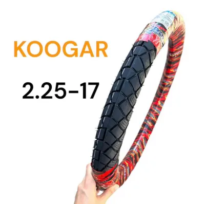 ยางนอก Koogar ลายหลังเต่า K18 2.25-17 2.50-17 2.75-17 ยางไทยคุณภาพดี มอเตอร์ไซค์