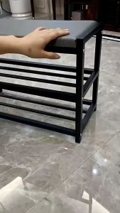 Shoe Rack Bench Shoe Changing Stool Household Shoe Wearing Stool Cushion Thickened Integrated Shoe Bench