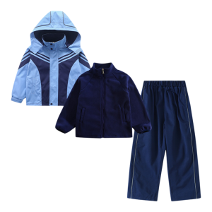 MPW | Childrens Three-in-One Jacket Set Casual Waterproof Breathable Hooded Inner Lining Reflective Night Vision Spring Autumn Wear