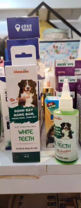 Vemedim Nước Súc Miệng WHITE TEETH Đánh bay Mảng Bám Giảm Hôi Miệng cho Chó Mèo