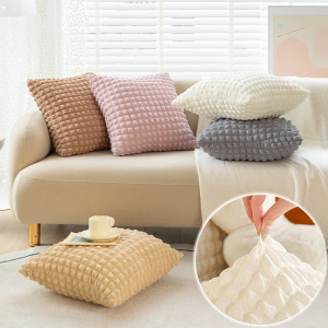 45x45cm Seersucker Cushion Cover Solid Color Stretch Plaid Pillowcase For Sofa Pillow Case Moden Home Decor