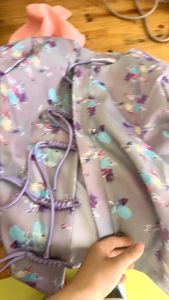 daidai (Ready Stock) Purple Women Tang Suit Chinese Retro Top Cardigan Cheongsam Long Sleeve 新中式女唐装中国风气质女千金名媛复古上衣开衫