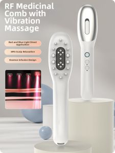 XIAXIU | RF Blue Red Light Scalp Treatment Hair Care Electric Massage Comb