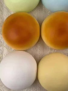 Colorful Dumpling Cake Decompression Squish Balls Low Rebound Stress Dough Toys for Home Office Decoration Daily Gifts