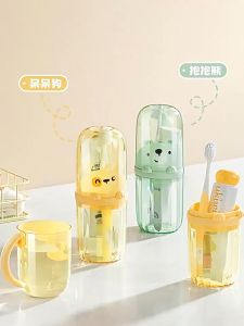 Hộp đựng bàn chải kiêm cốc đánh răng hình gấu cute LILA COCBANCHAI35