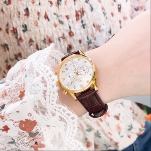 OLEVS Jam Tangan Wanita Original 5523 Anti Air Kecil Kulit Korea Casual luxury Chrono Watch Women