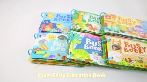 Sách Giáo Dục Sớm Montessori Cho Bé - Đồ Chơi Giáo Dục Trò Chơi Ghép Hình Cho Trẻ Em Từ 2-3 Tuổi - Sách Yên Tĩnh Cho Bé