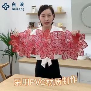 Raya Deco 2026 Gold Long Table Mat Runner Placemat For Dining Restaurant Hotel Home TableLapik Alas Meja Makan Hiasan Meja Makan DapurCoffee Table RunnerWaterproof Lapik Meja Senang cuci