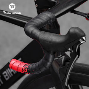 West Biking | WEST BIKING Triangle Gradient Sweat Proof Handlebar Tape Spiral Texture PU EVA Anti Slip Shock Absorption Road Bike Bar Wrap