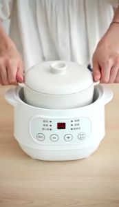🔥READY STOCK🔥XIAOMI Electric cooker baby porridge can be stewed birds nest soup and porridge ceramic 电炖盅婴儿煲粥 Electric Slow Cookers