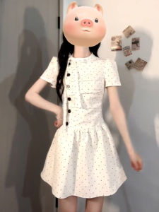 SENWA | French Style Dots Short Dress