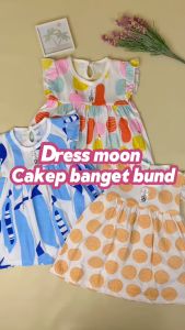 7.7 Dress Anak Motif Moon / Dress Anak Perempuan / Dress Bayi