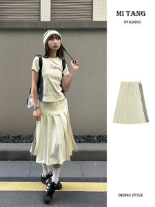 Váy Xếp Ly Cạp Cao Cho Nữ Váy Dài Vừa Phải Họa Tiết Sọc Váy Thể Thao Váy Công Sở Váy Xếp Ly Phong Cách Đại Học Váy Xếp Ly Cho Nữ