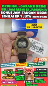 CASIO ORIGINAL - CASIO W-219HB-5AVDF - MEN NG - Cloth - Coklat - Jam dunia JD18ST # Jam Tangan Pria Jam Pria Jam Tangan Anti Air + CASIO W-219HB-5A W 219HB 5A W-219HB 219HB W219 W-219 W219HB W-219 $ S003